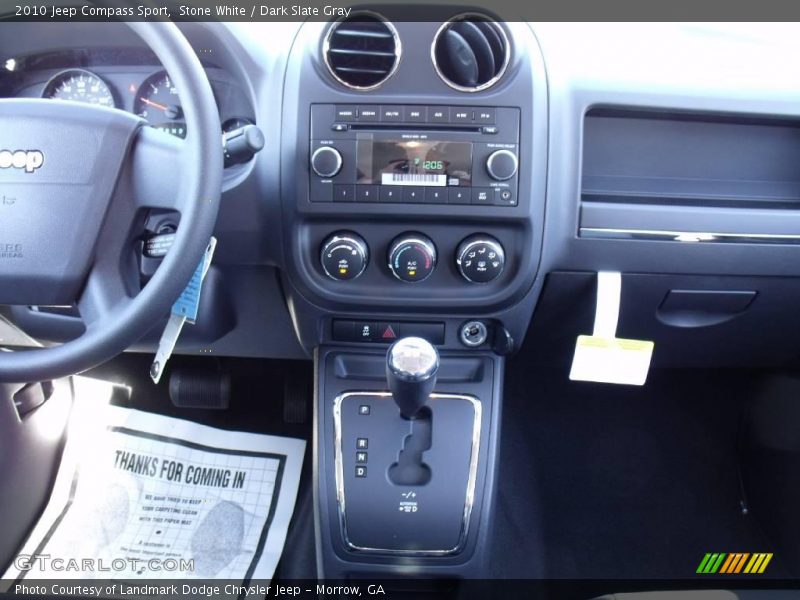 Stone White / Dark Slate Gray 2010 Jeep Compass Sport