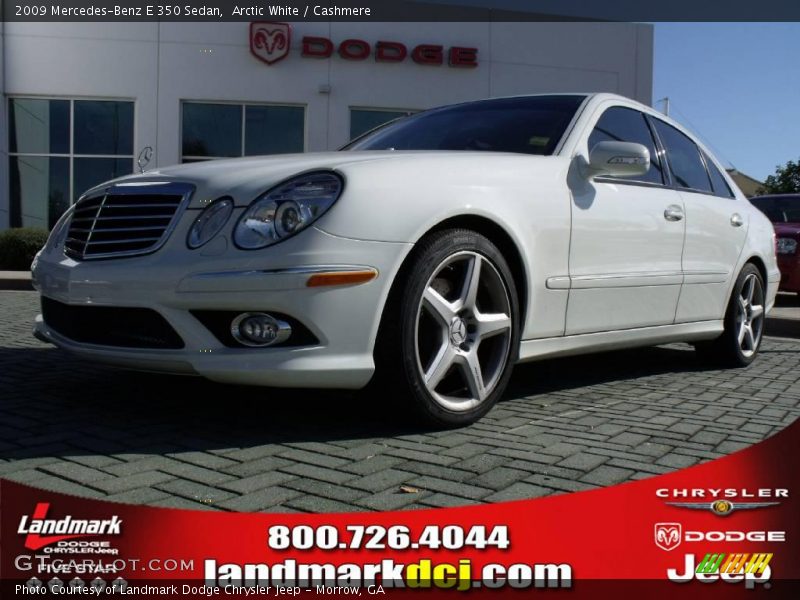 Arctic White / Cashmere 2009 Mercedes-Benz E 350 Sedan