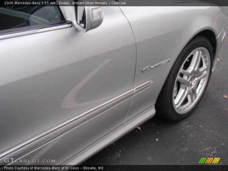 Brilliant Silver Metallic / Charcoal 2006 Mercedes-Benz S 55 AMG Sedan