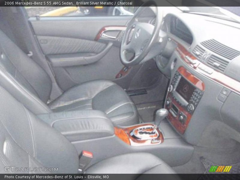 Brilliant Silver Metallic / Charcoal 2006 Mercedes-Benz S 55 AMG Sedan