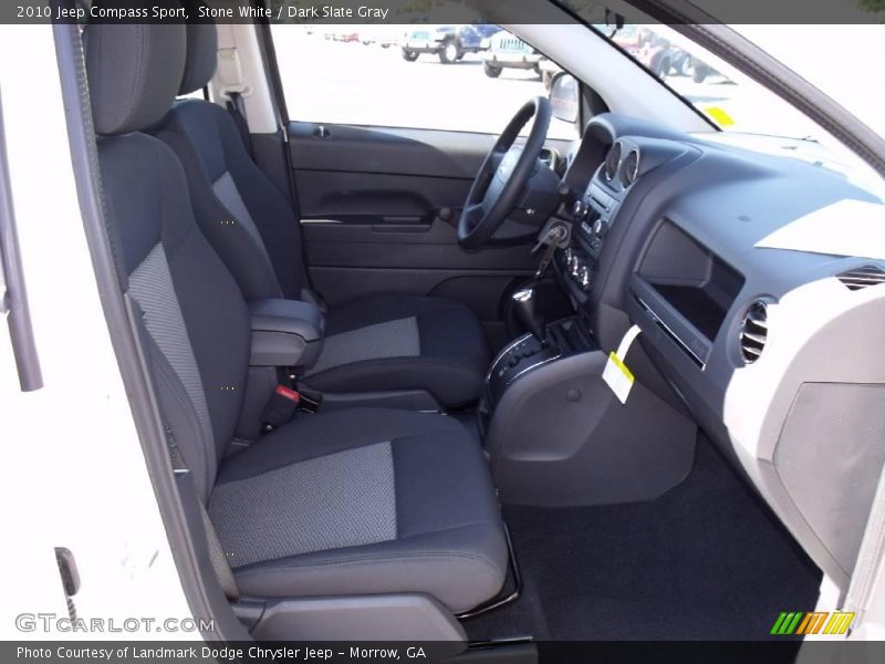 Stone White / Dark Slate Gray 2010 Jeep Compass Sport