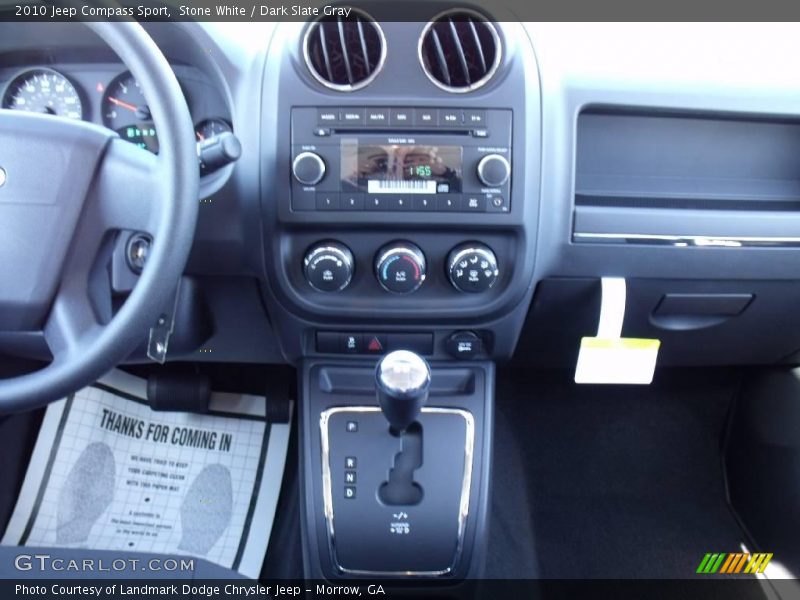 Stone White / Dark Slate Gray 2010 Jeep Compass Sport