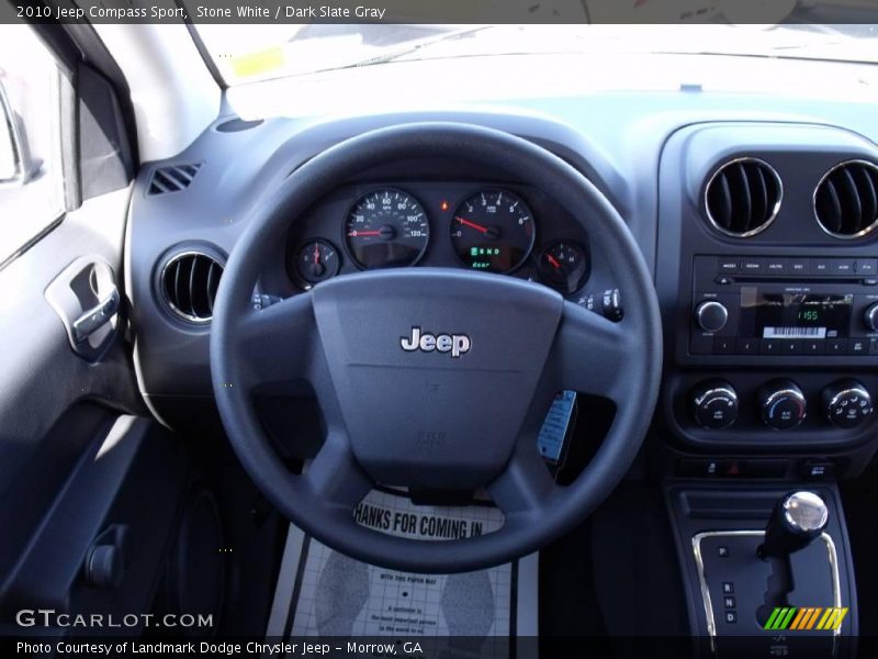 Stone White / Dark Slate Gray 2010 Jeep Compass Sport