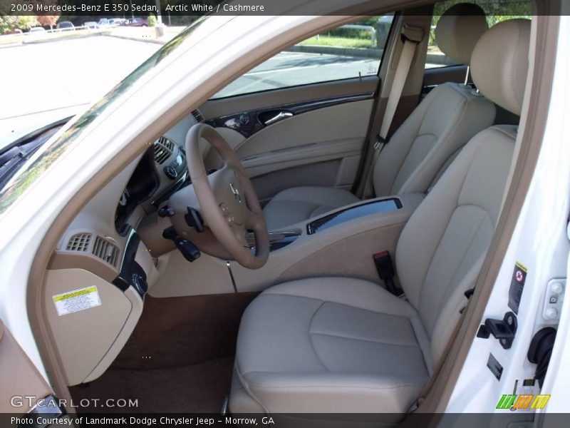 Arctic White / Cashmere 2009 Mercedes-Benz E 350 Sedan