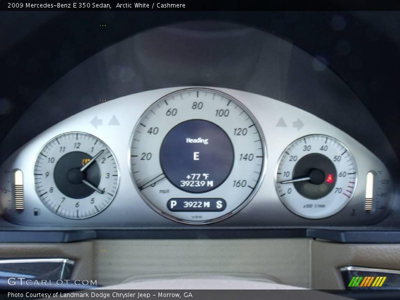 Arctic White / Cashmere 2009 Mercedes-Benz E 350 Sedan