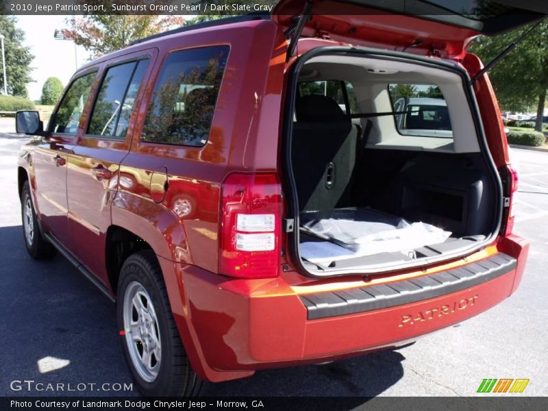 Sunburst Orange Pearl / Dark Slate Gray 2010 Jeep Patriot Sport