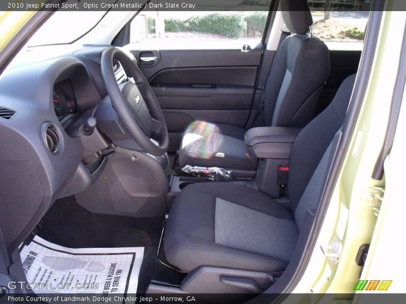 Optic Green Metallic / Dark Slate Gray 2010 Jeep Patriot Sport
