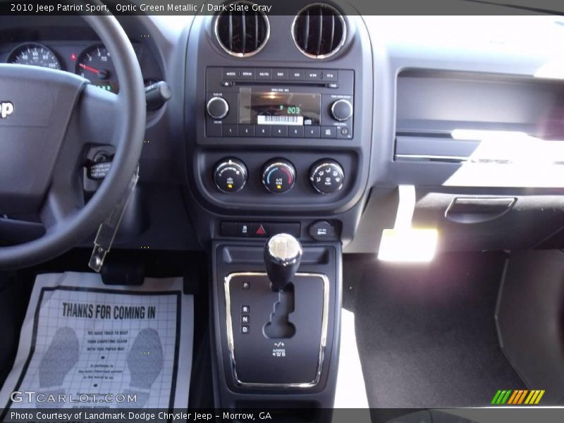 Optic Green Metallic / Dark Slate Gray 2010 Jeep Patriot Sport