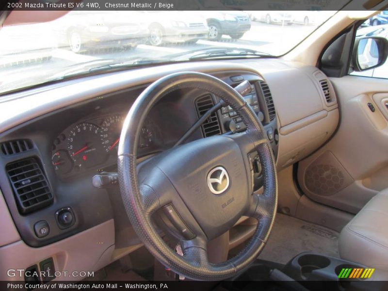 Chestnut Metallic / Beige 2002 Mazda Tribute ES V6 4WD
