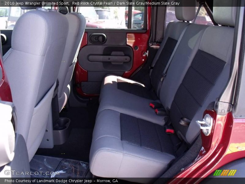 Red Rock Crystal Pearl / Dark Slate Gray/Medium Slate Gray 2010 Jeep Wrangler Unlimited Sport