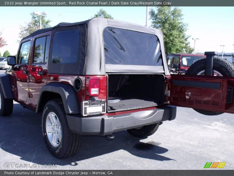 Red Rock Crystal Pearl / Dark Slate Gray/Medium Slate Gray 2010 Jeep Wrangler Unlimited Sport