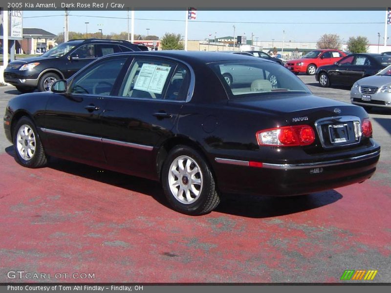Dark Rose Red / Gray 2005 Kia Amanti