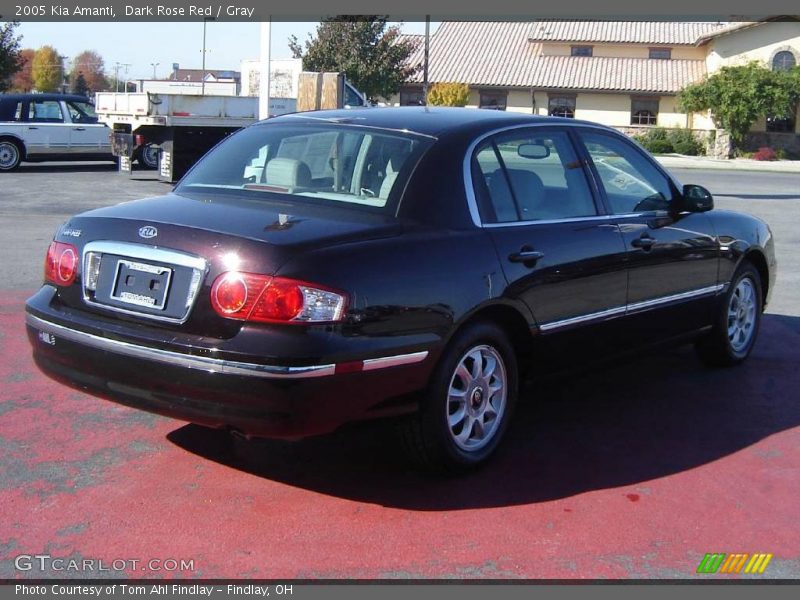 Dark Rose Red / Gray 2005 Kia Amanti