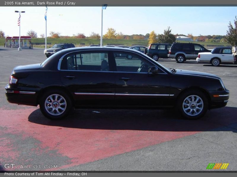 Dark Rose Red / Gray 2005 Kia Amanti