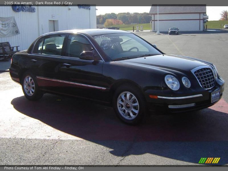 Dark Rose Red / Gray 2005 Kia Amanti