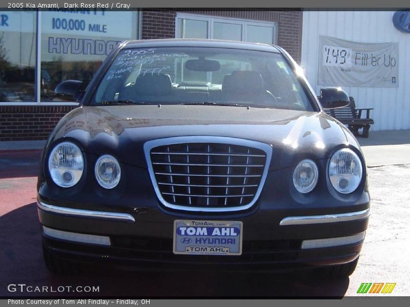 Dark Rose Red / Gray 2005 Kia Amanti