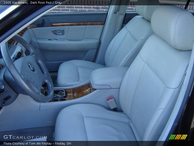 Dark Rose Red / Gray 2005 Kia Amanti