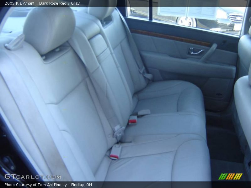 Dark Rose Red / Gray 2005 Kia Amanti