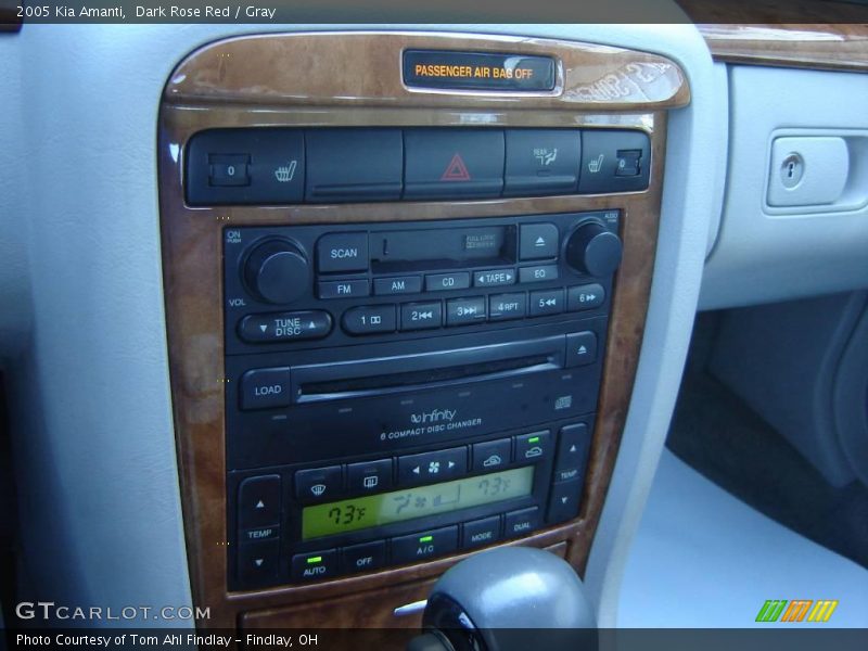 Dark Rose Red / Gray 2005 Kia Amanti