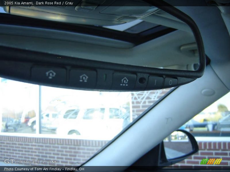Dark Rose Red / Gray 2005 Kia Amanti