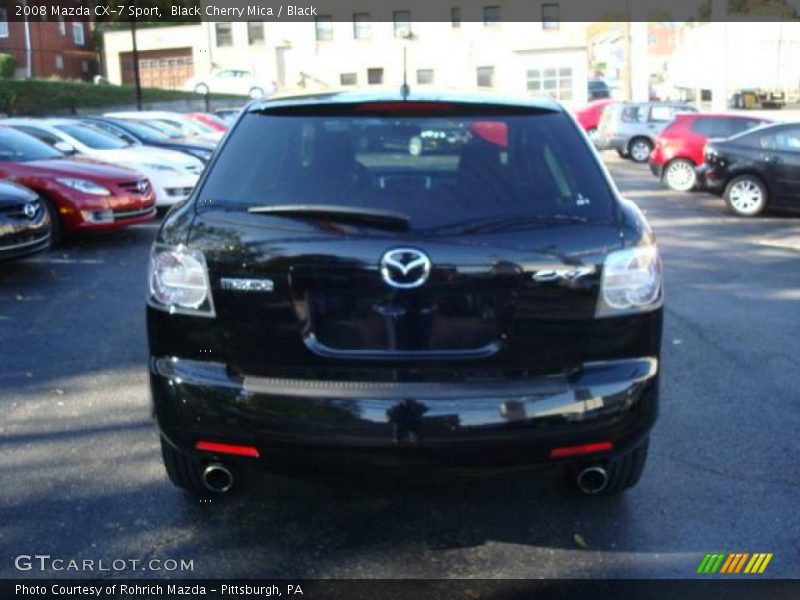 Black Cherry Mica / Black 2008 Mazda CX-7 Sport
