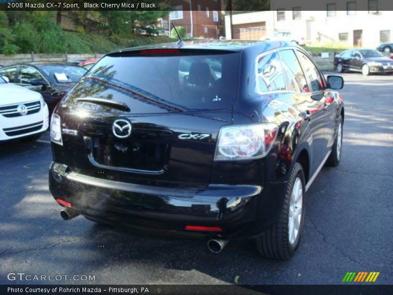 Black Cherry Mica / Black 2008 Mazda CX-7 Sport