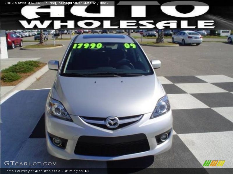 Sunlight Silver Metallic / Black 2009 Mazda MAZDA5 Touring