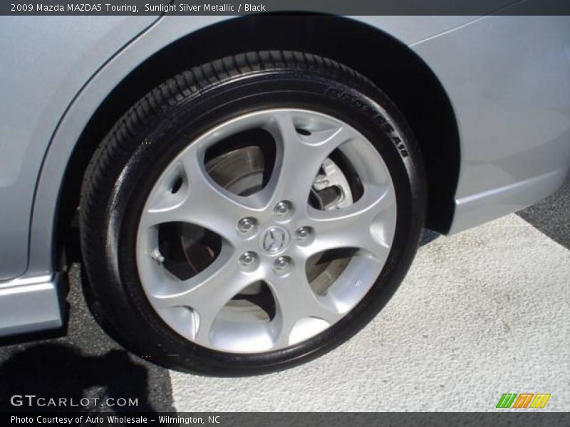 Sunlight Silver Metallic / Black 2009 Mazda MAZDA5 Touring