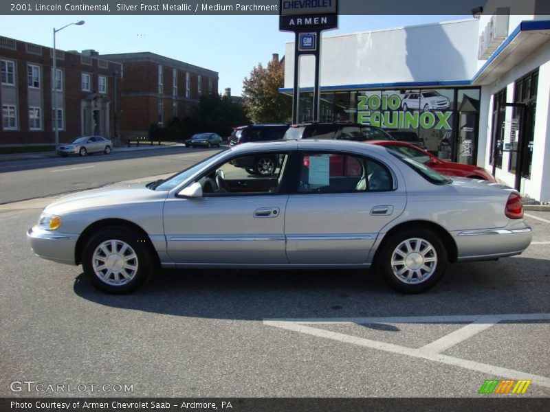 Silver Frost Metallic / Medium Parchment 2001 Lincoln Continental