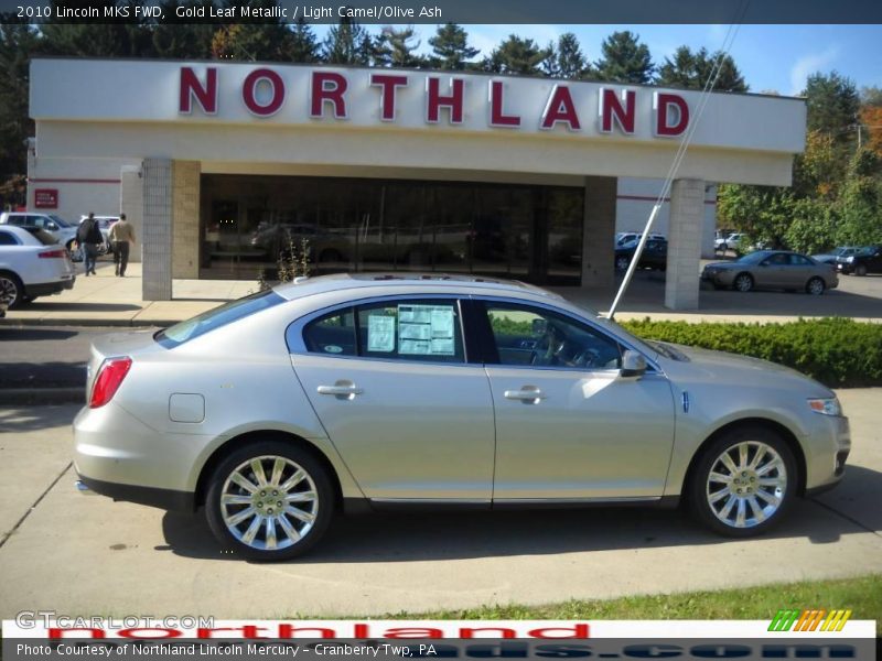Gold Leaf Metallic / Light Camel/Olive Ash 2010 Lincoln MKS FWD