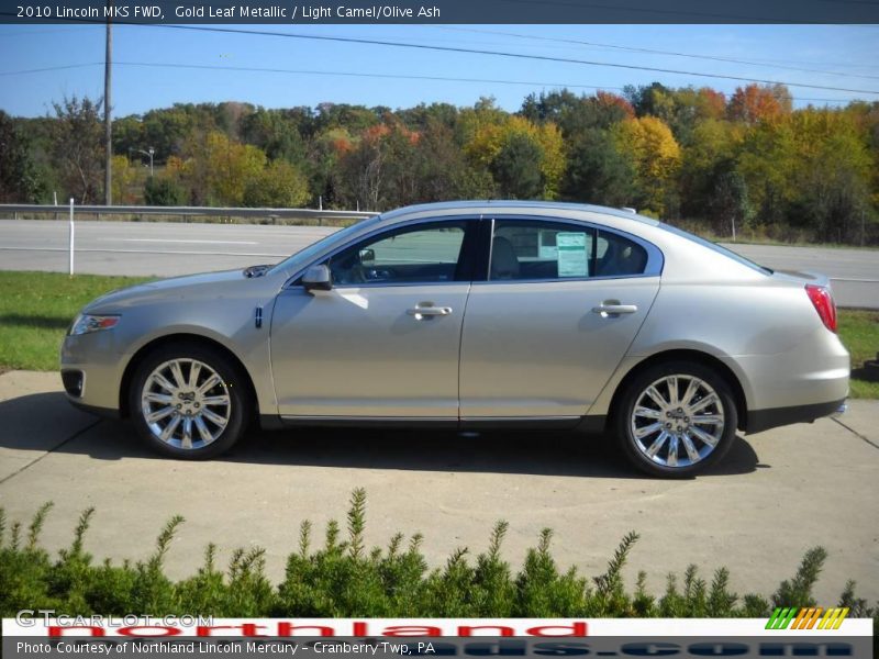Gold Leaf Metallic / Light Camel/Olive Ash 2010 Lincoln MKS FWD