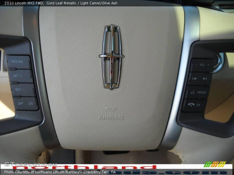 Gold Leaf Metallic / Light Camel/Olive Ash 2010 Lincoln MKS FWD