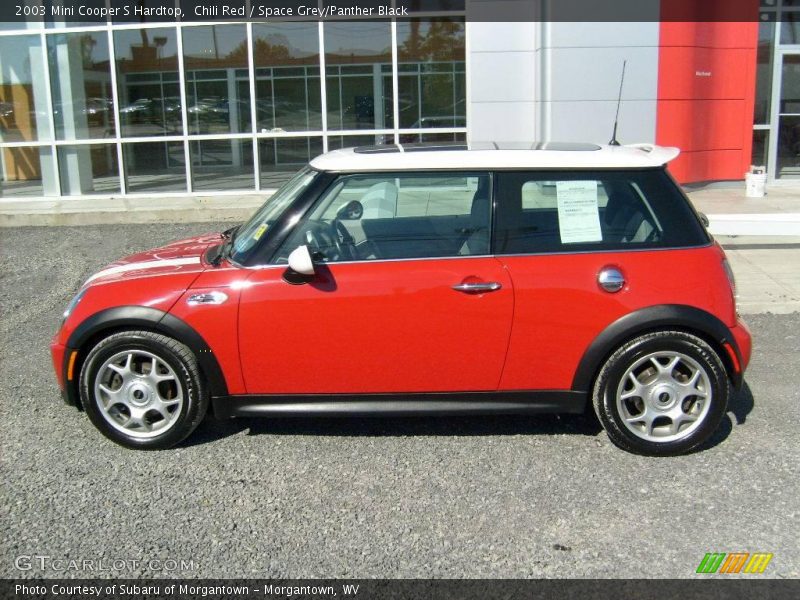 Chili Red / Space Grey/Panther Black 2003 Mini Cooper S Hardtop