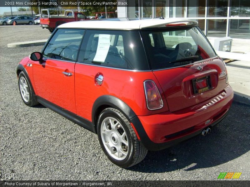 Chili Red / Space Grey/Panther Black 2003 Mini Cooper S Hardtop
