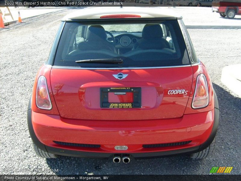 Chili Red / Space Grey/Panther Black 2003 Mini Cooper S Hardtop