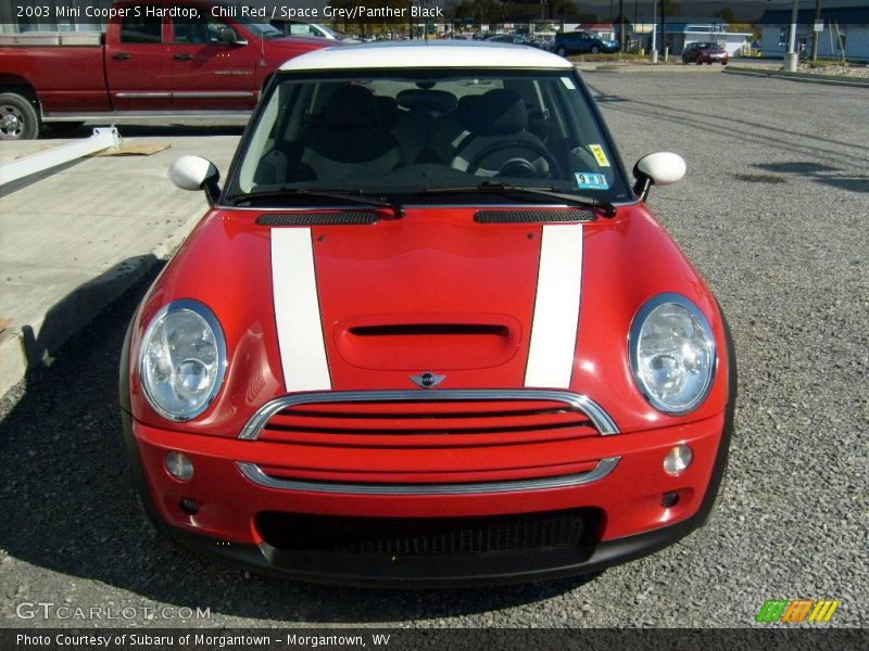 Chili Red / Space Grey/Panther Black 2003 Mini Cooper S Hardtop
