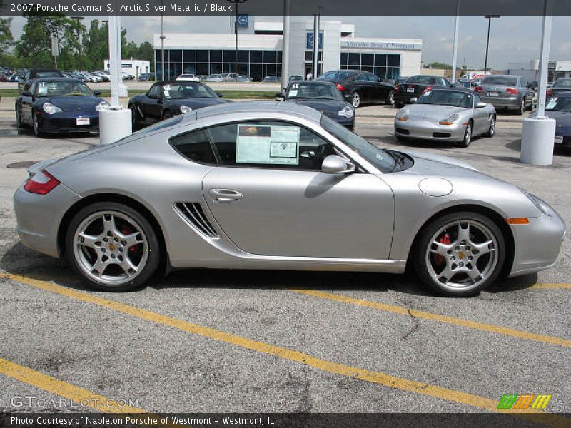 Arctic Silver Metallic / Black 2007 Porsche Cayman S