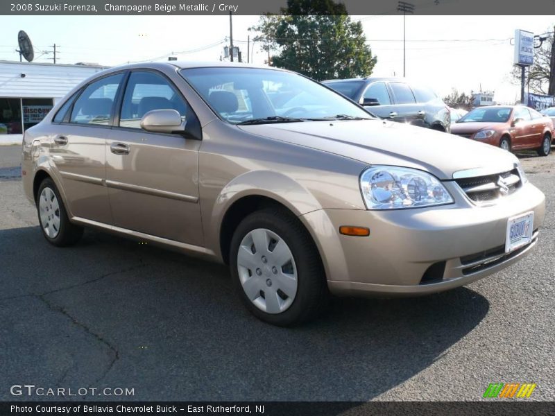Champagne Beige Metallic / Grey 2008 Suzuki Forenza