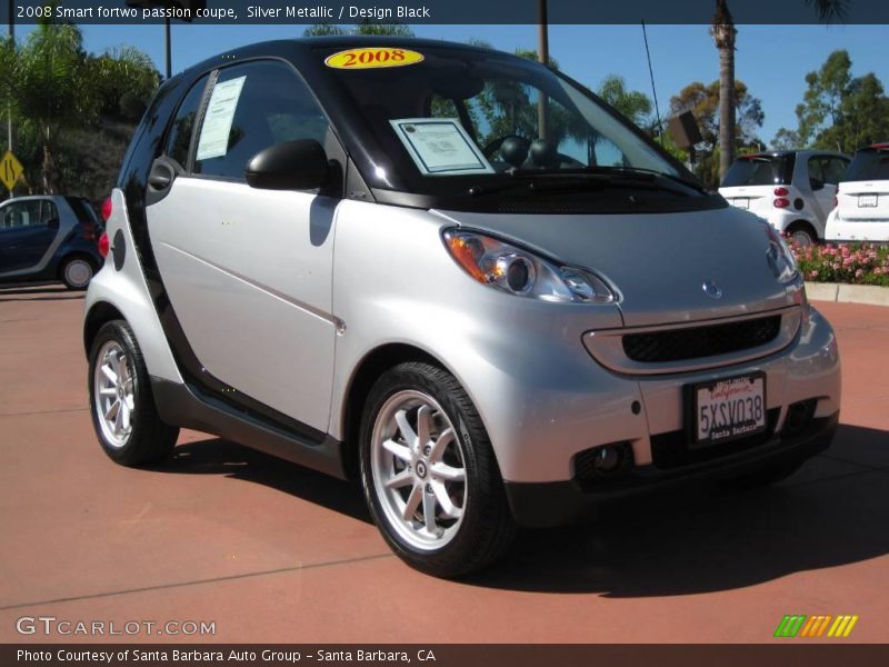 Silver Metallic / Design Black 2008 Smart fortwo passion coupe