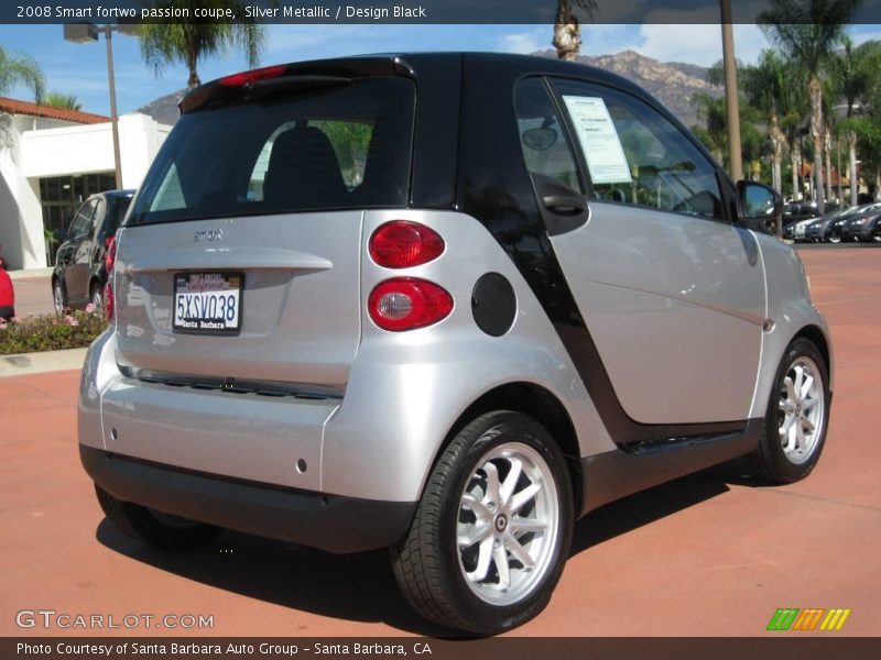 Silver Metallic / Design Black 2008 Smart fortwo passion coupe