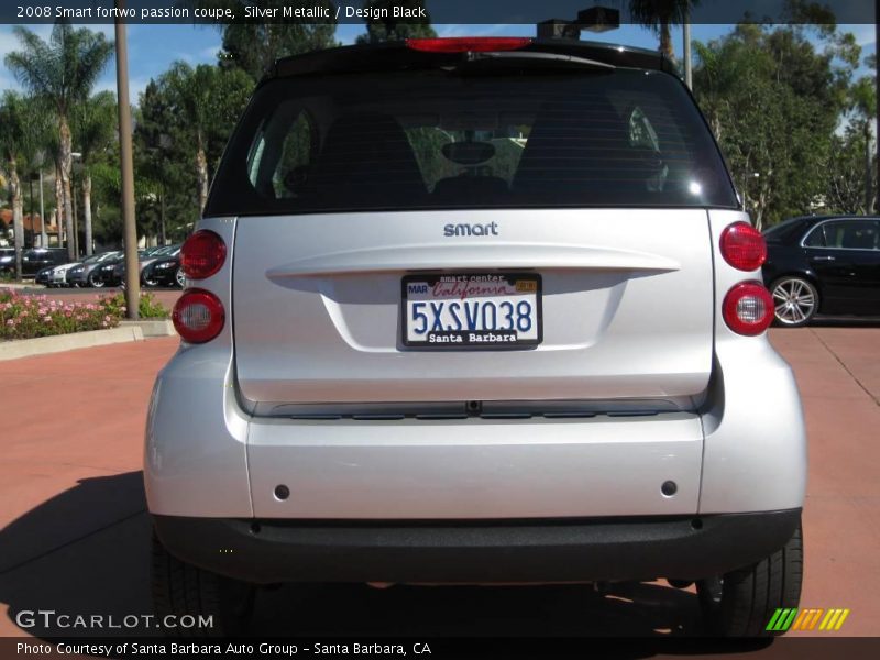 Silver Metallic / Design Black 2008 Smart fortwo passion coupe