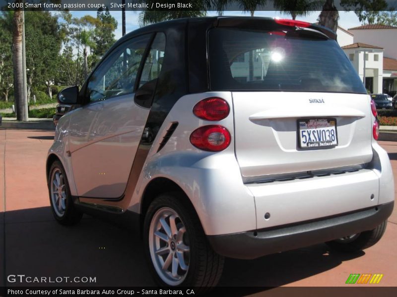 Silver Metallic / Design Black 2008 Smart fortwo passion coupe