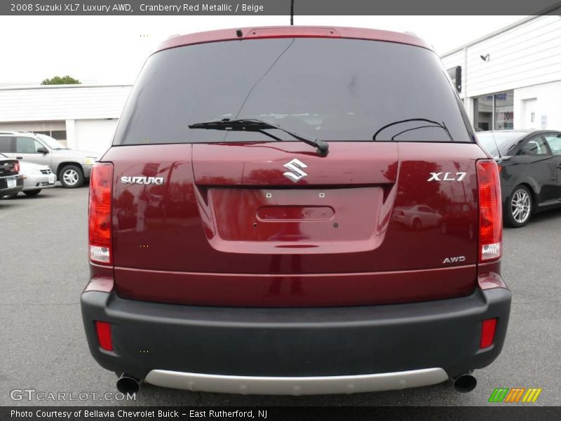 Cranberry Red Metallic / Beige 2008 Suzuki XL7 Luxury AWD