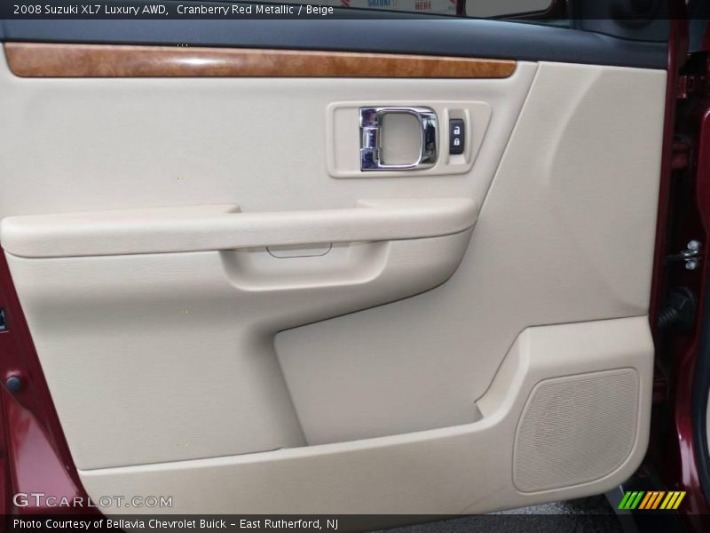Cranberry Red Metallic / Beige 2008 Suzuki XL7 Luxury AWD