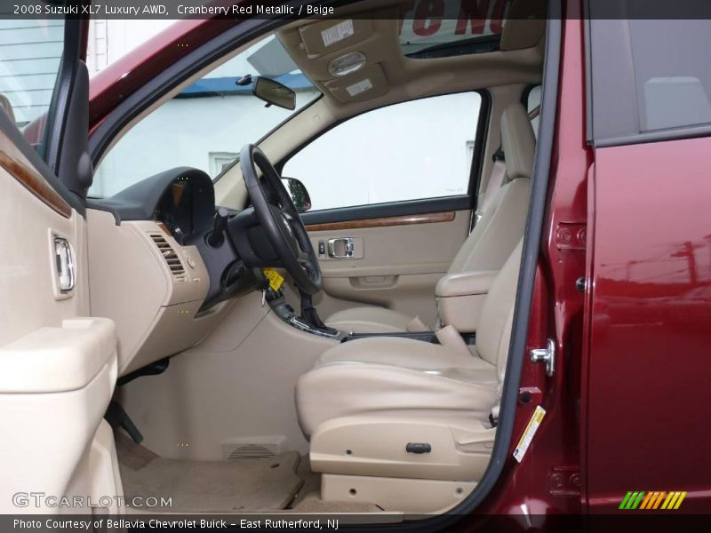 Cranberry Red Metallic / Beige 2008 Suzuki XL7 Luxury AWD