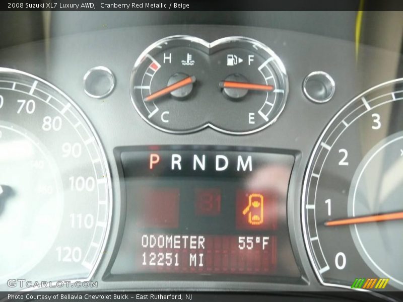 Cranberry Red Metallic / Beige 2008 Suzuki XL7 Luxury AWD