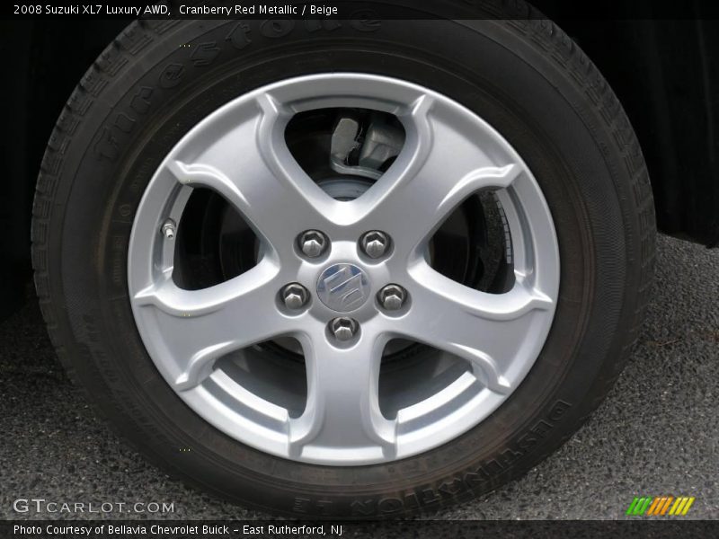 Cranberry Red Metallic / Beige 2008 Suzuki XL7 Luxury AWD