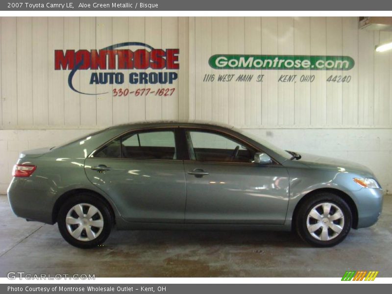 Aloe Green Metallic / Bisque 2007 Toyota Camry LE