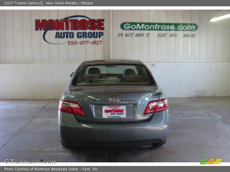 Aloe Green Metallic / Bisque 2007 Toyota Camry LE