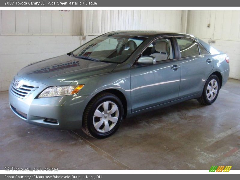 Aloe Green Metallic / Bisque 2007 Toyota Camry LE